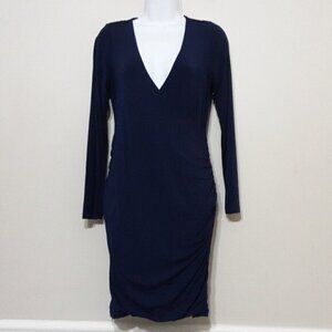 Tart Maternity dress women s  pull on long sleeves casual office event blue soft